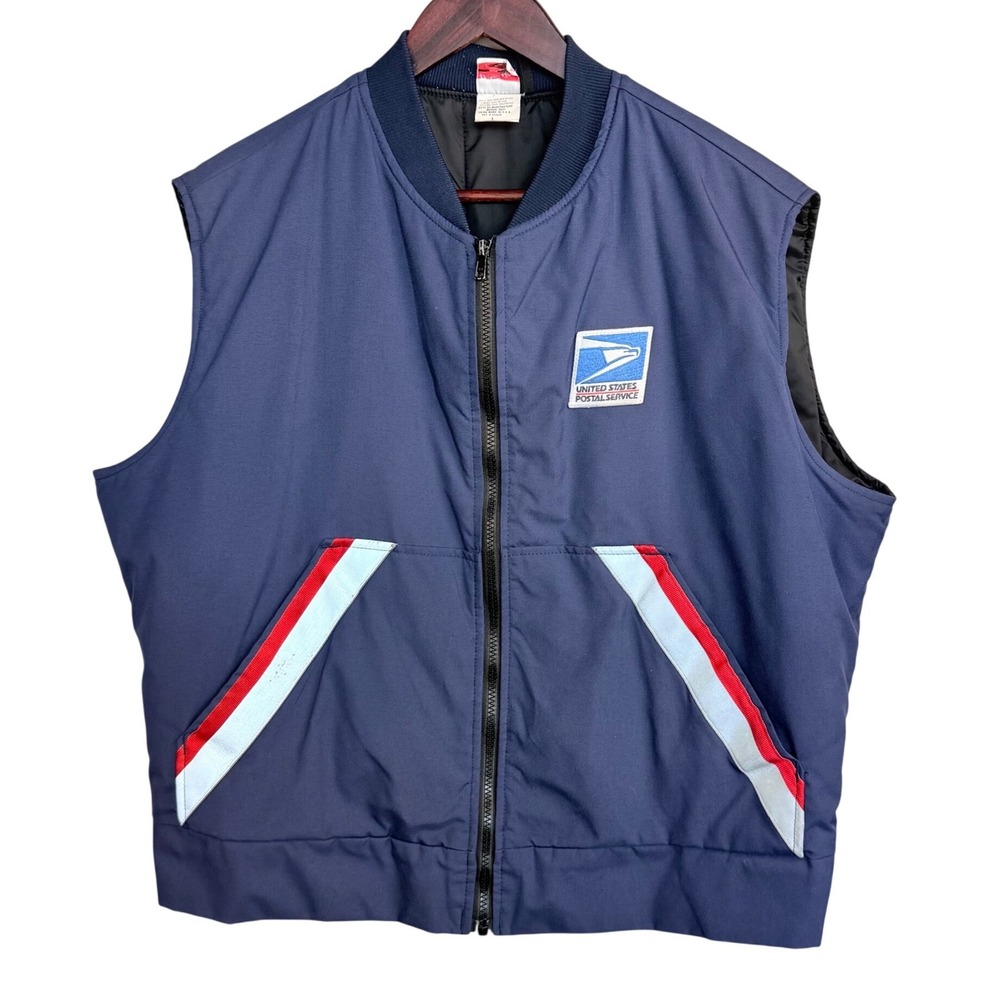 Union Line USPS United States Postal Service Vest Navy Blue Cordura Nylon Large